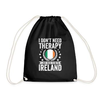 Je n’ai pas besoin de thérapie, juste de l’Irlande - Sac de sport léger - noir - Devant