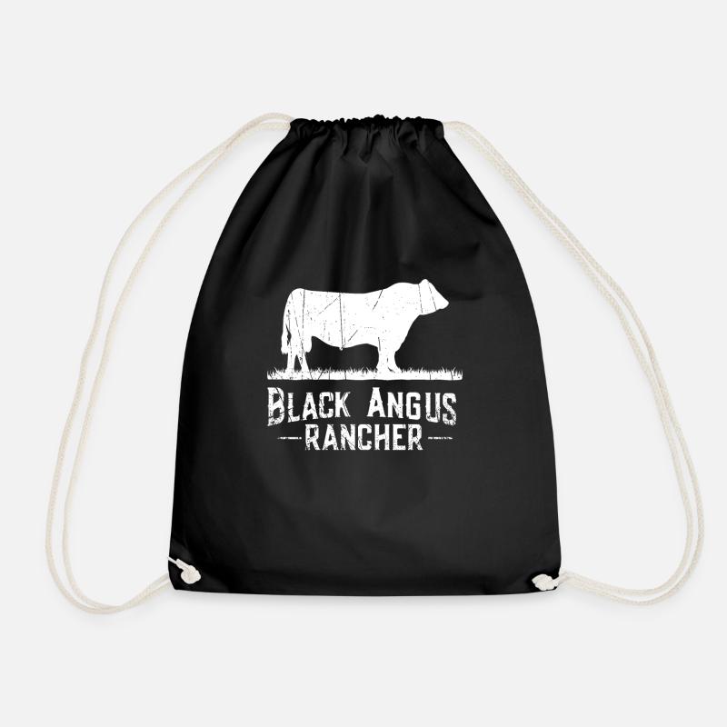 Black Angus Rancher - Kuhbauer - Turnbeutel - Schwarz