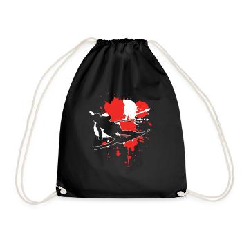 Austria Flag Skiers - Ski alpin - Sac de sport léger - noir - Devant