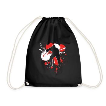 Drapeau autrichien Hockey - Hockey sur glace - Sac de sport léger - noir - Devant
