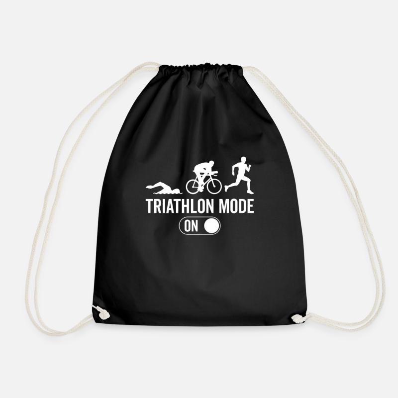 Triathlon-Modus Auf - Triathlon Triathlon - Turnbeutel - Schwarz