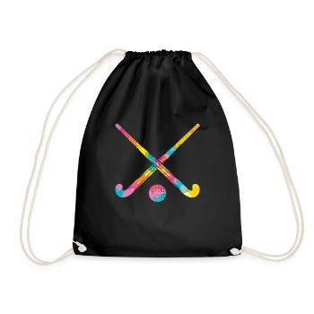 Hippie - Tie Dye Hockey sur gazon - Sac de sport léger - noir - Devant