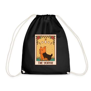 Carte de Tarot - Occult Dog Yorkie - Sac de sport léger - noir - Devant