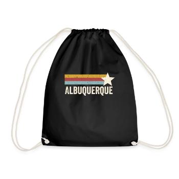 USA City Star Years Rétro - Vintage Albuquerque - Sac de sport léger - noir - Devant