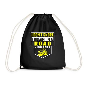 I Don't Snore, I Am Road Scooter - Drawstring Bag - black - Front