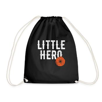 Little Hero - Sweet Donut - Drawstring Bag - black - Front