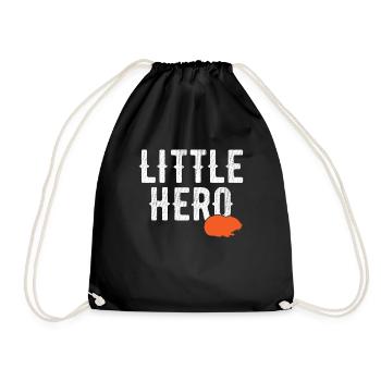 Little Hero - Sweet Animal Hamster - Drawstring Bag - black - Front