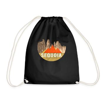 Vintage - Sequoia National Park - Drawstring Bag - black - Front