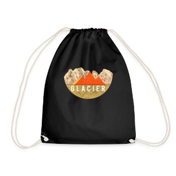 Grape harvest - Glacier National Park - Drawstring Bag - black - Front