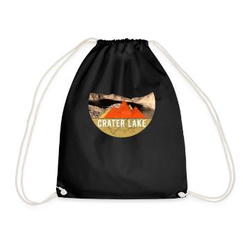 Vintage - Parc national de Crater Lake - Sac de sport léger - noir - Devant