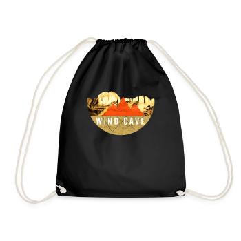 Grape Harvest - Wind Caves National Park - Drawstring Bag - black - Front