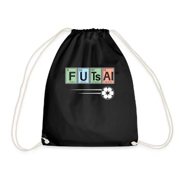 Chemistry Of Futsal Player Sports - Drawstring Bag - black - Front