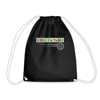 Joueur de volleyball Chimie sportive - Sac de sport léger - noir - Devant