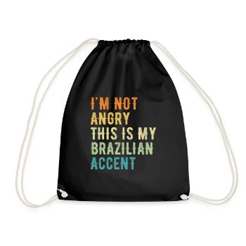 Ich Bin Nicht Böse, Mein Brasilianischer Akzent - Turnbeutel - Schwarz - Vorne