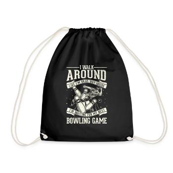 I'm going okay - bowling - Drawstring Bag - black - Front