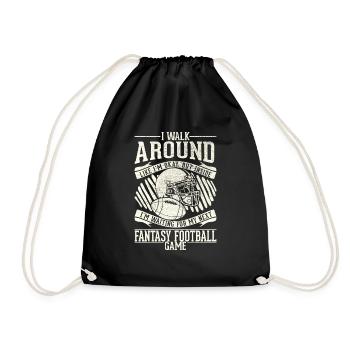 Je me promène, d’accord - Fantasy Football - Sac de sport léger - noir - Devant