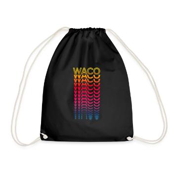 Retro Nostalgic USA City - Rainbow Waco - Sac de sport léger - noir - Devant