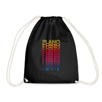 Retro Nostalgic USA City - Rainbow Plano - Sac de sport léger - noir - Devant