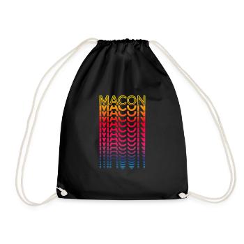 Retro Nostalgic USA City - Rainbow Macon - Sac de sport léger - noir - Devant
