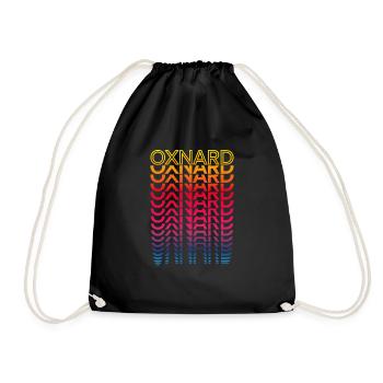 Retro Nostalgic USA City - Rainbow Oxnard - Sac de sport léger - noir - Devant