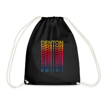 Retro Nostalgic USA City - Rainbow Denton - Sac de sport léger - noir - Devant