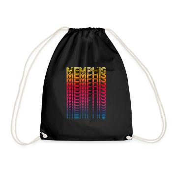 Retro Nostalgic USA City - Rainbow Memphis - Sac de sport léger - noir - Devant
