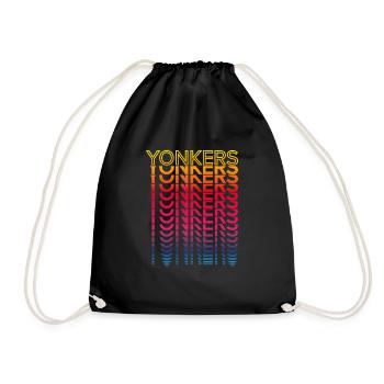 Retro Nostalgic USA City - Rainbow Yonkers - Sac de sport léger - noir - Devant