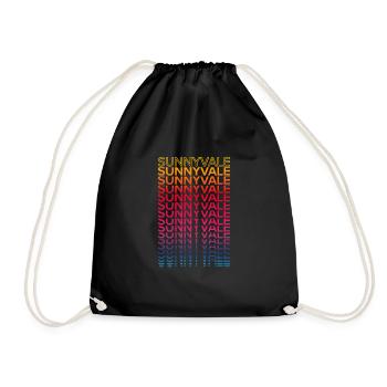 Retro Nostalgic USA City - Rainbow Sunnyvale - Sac de sport léger - noir - Devant