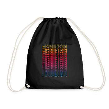 Ville rétro nostalgique - Rainbow Hamilton - Sac de sport léger - noir - Devant