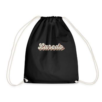 Nostalgic 70s USA City - Vintage Laredo - Drawstring Bag - black - Front