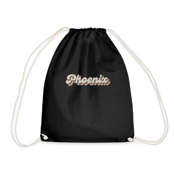 Nostalgic 70s USA City - Vintage Phoenix - Drawstring Bag - black - Front