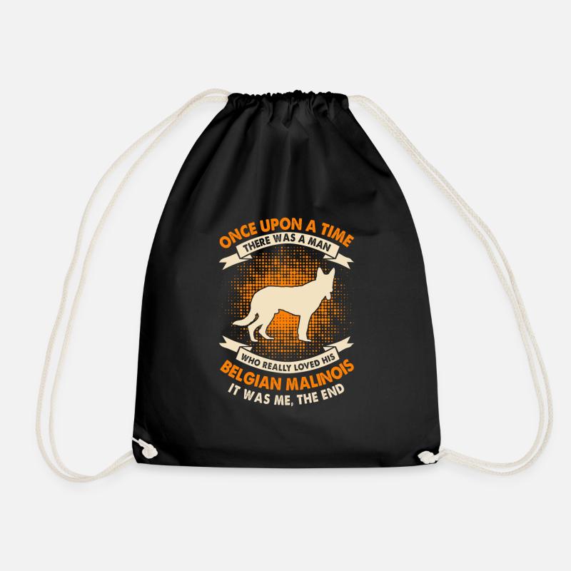 Once Upon Time - Belgischer Malinois - Turnbeutel - Schwarz