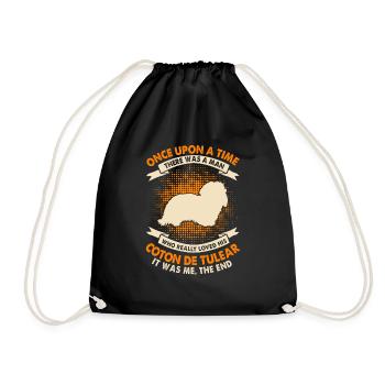 Une fois - Coton De Tuléar - Sac de sport léger - noir - Devant