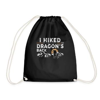Wandered - Le dos du dragon - Sac de sport léger - noir - Devant