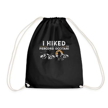 Hiking - Percorsi Occitani - Drawstring Bag - black - Front
