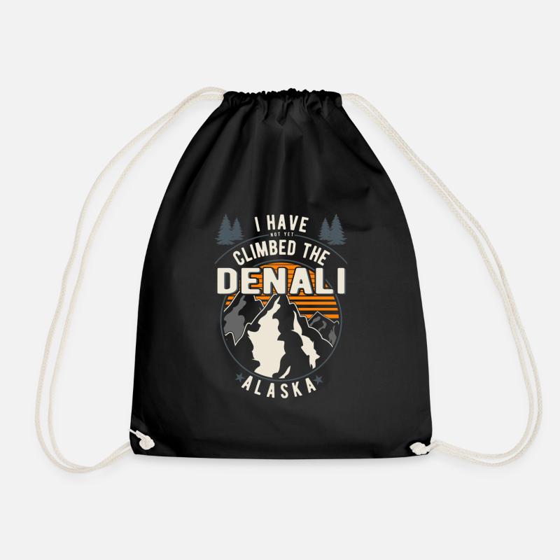 Wanderer - Kletterer Wandern Denali - Turnbeutel - Schwarz