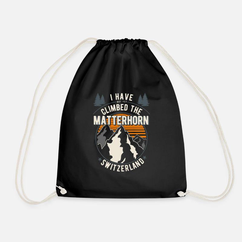 Wanderer - Kletterer Wandern Matterhorn - Turnbeutel - Schwarz