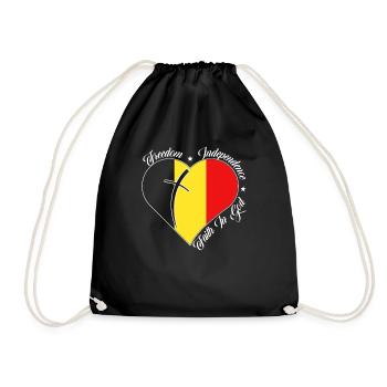 Liberté Foi en Dieu - Belgique - Sac de sport léger - noir - Devant