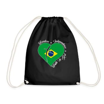 Freedom Faith in God - Brazil - Drawstring Bag - black - Front