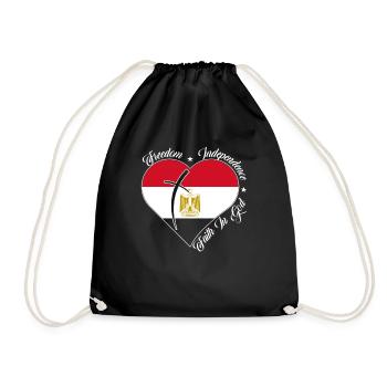 Freedom Faith in God - Egypt - Drawstring Bag - black - Front