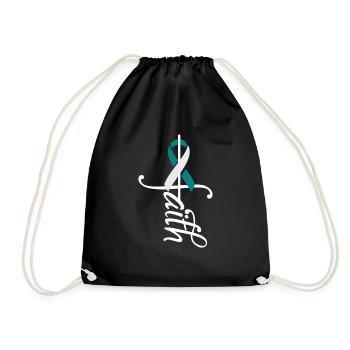 Cervical Cancer Awareness Awareness - Drawstring Bag - black - Front