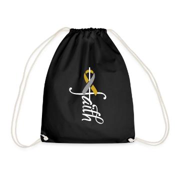 Band Chemo Cancer Awareness - Drawstring Bag - black - Front