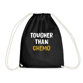 Harder than chemotroschen cancer - Drawstring Bag - black - Front