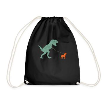 Vintage T-Rex - Drawstring Bag - black - Front