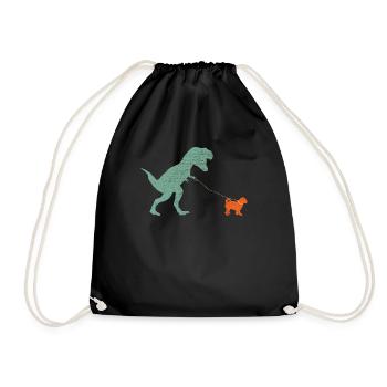 Vintage T-Rex - Sac de sport léger - noir - Devant