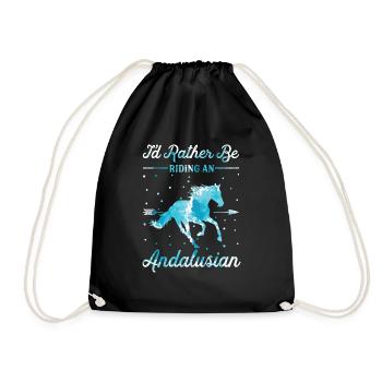 Monter à cheval andalou - Sac de sport léger - noir - Devant