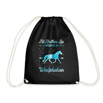 Monter sur un cheval westphalien - Sac de sport léger - noir - Devant
