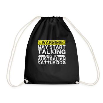 Parlez de Australian Cattle Dog - Sac de sport léger - noir - Devant