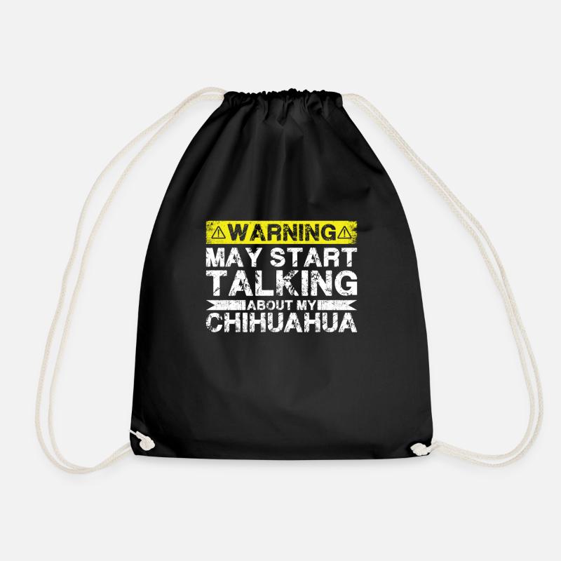 Apropos Chihuahua - Turnbeutel - Schwarz