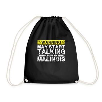 Apropos Malinois - Turnbeutel - Schwarz - Vorne